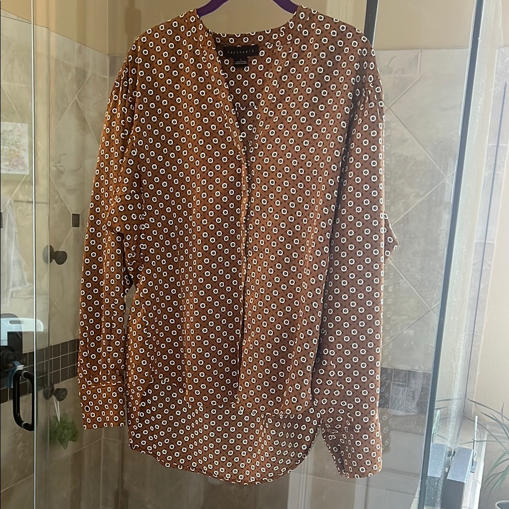 Sanctuary Brown Patterned Women’s Shirt